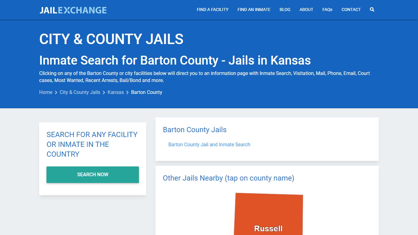 Inmate Search for Barton County | Jails in Kansas - Jail Exchange